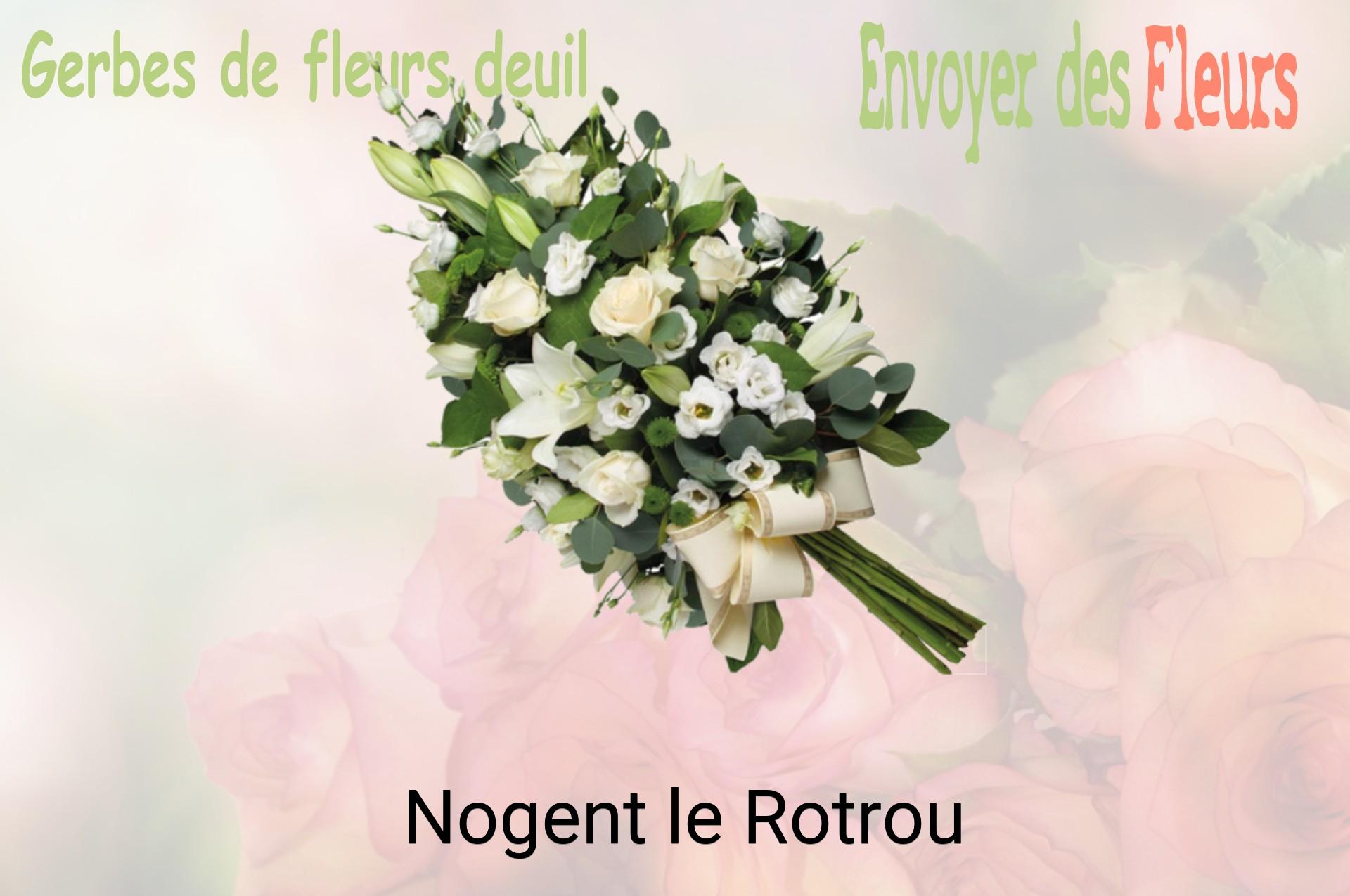 Gerbe de fleurs de deuil livrée à Nogent-le-Rotrou